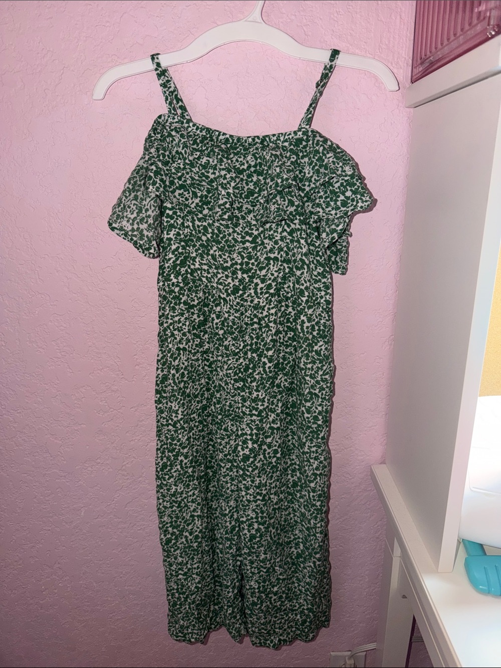Abercrombie kids Floral Off-Shoulder jumpsuit